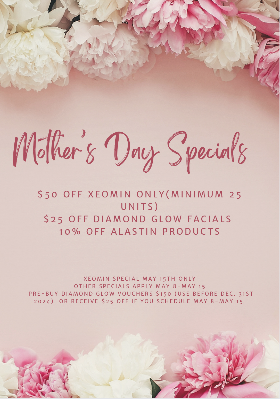 Mother's Day Specials at DermUtopia